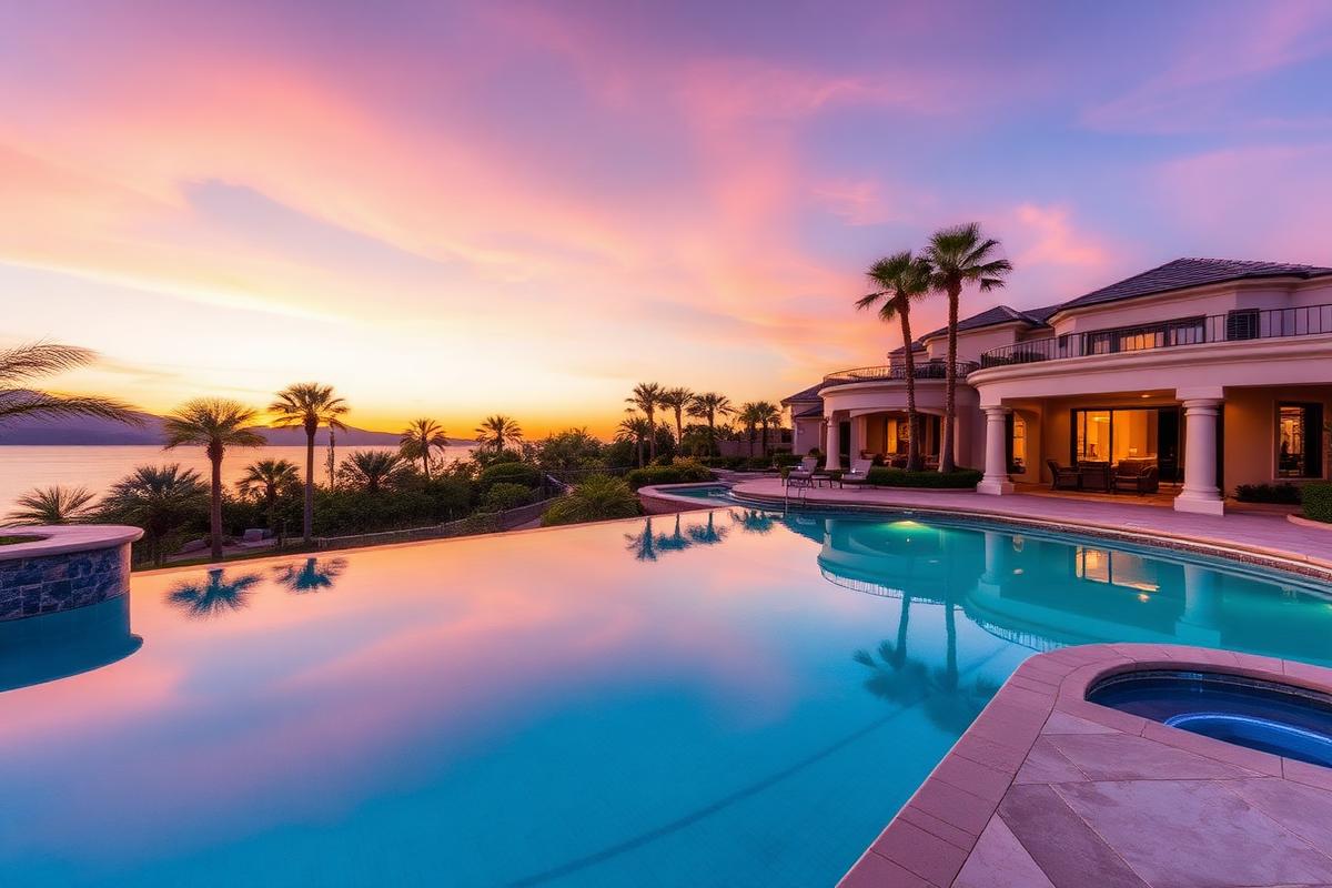 Inversión — Residencia con piscina y vista al lago